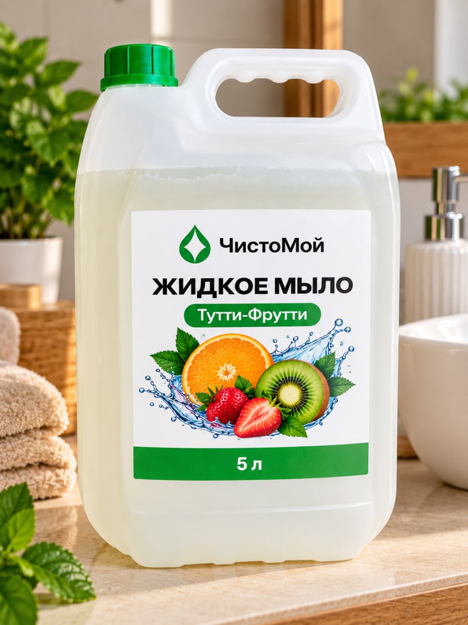 Канистра жидкого мыла Тутти Фрутти объёмом 5 литров